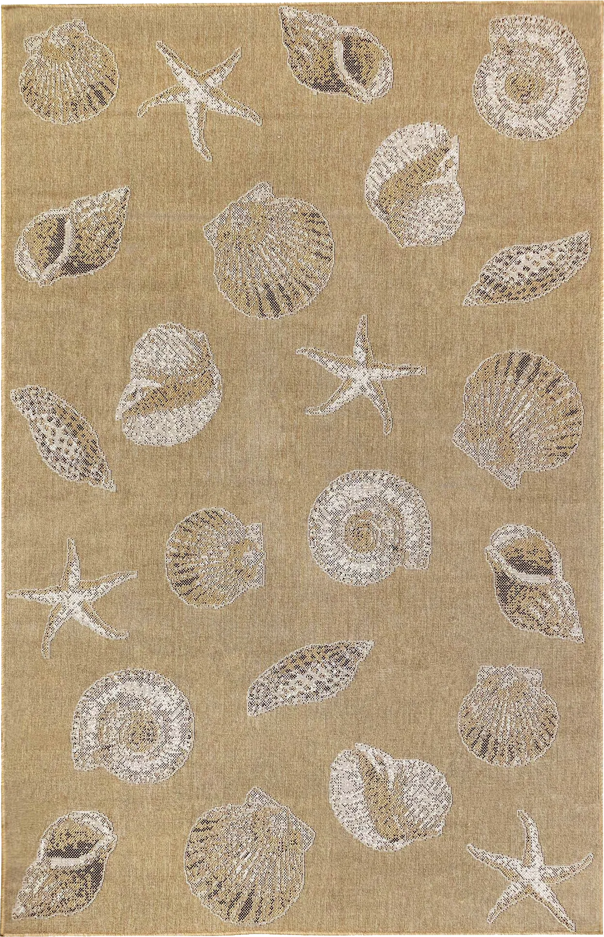 Sandfoot Point Sand 6'8 x 9'4 Indoor/Outdoor Rug - Thumbnail - Image 1