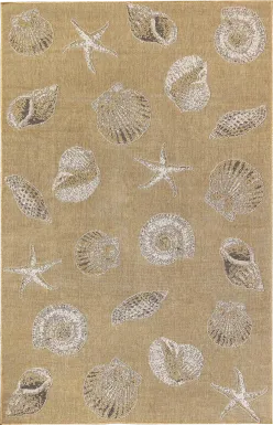 Sandfoot Point Sand 7'10 x 9'10 Indoor/Outdoor Rug