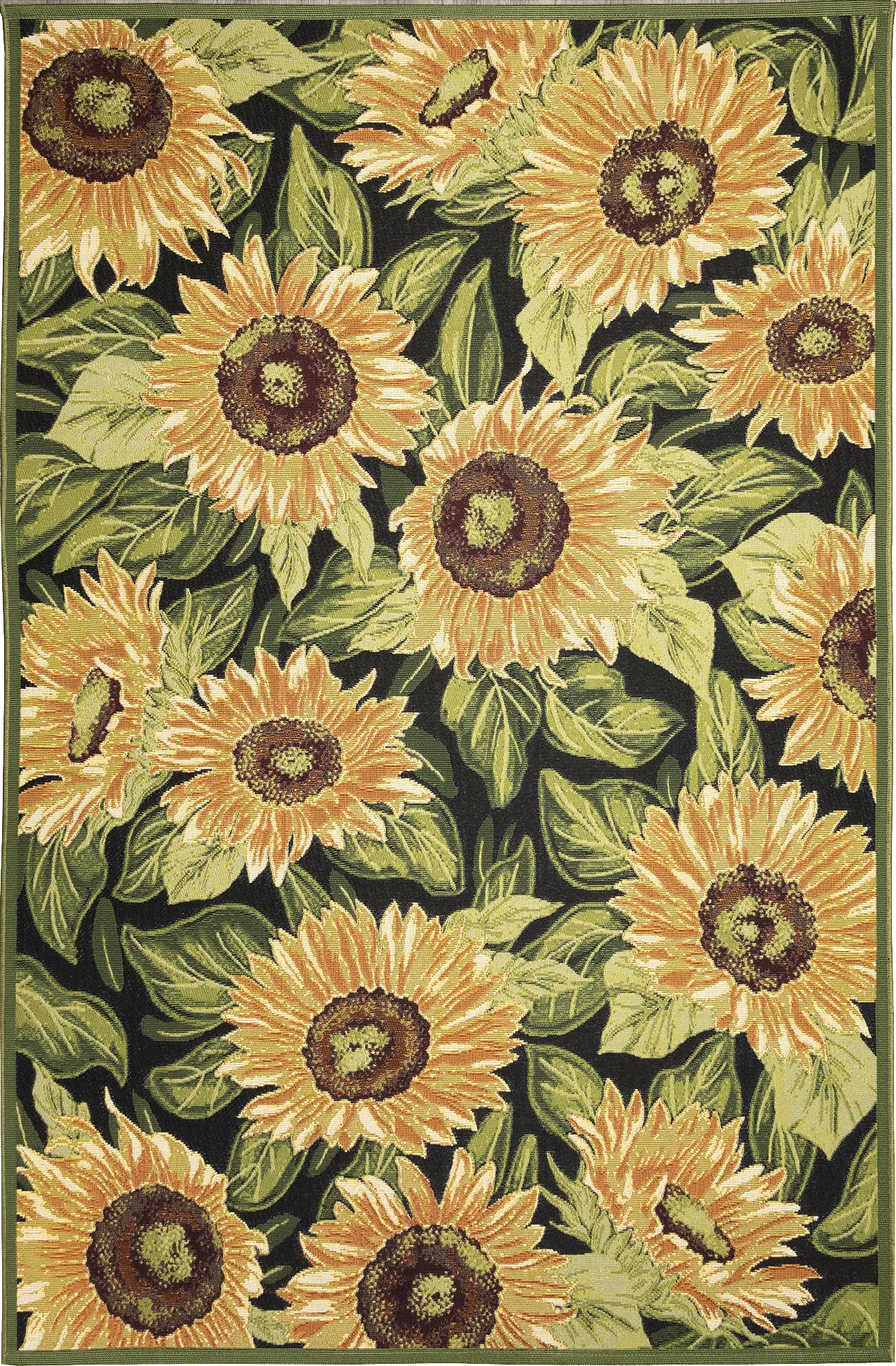 Clarbel Black 4'10 x 7'6 Indoor/Outdoor Rug - Image 1