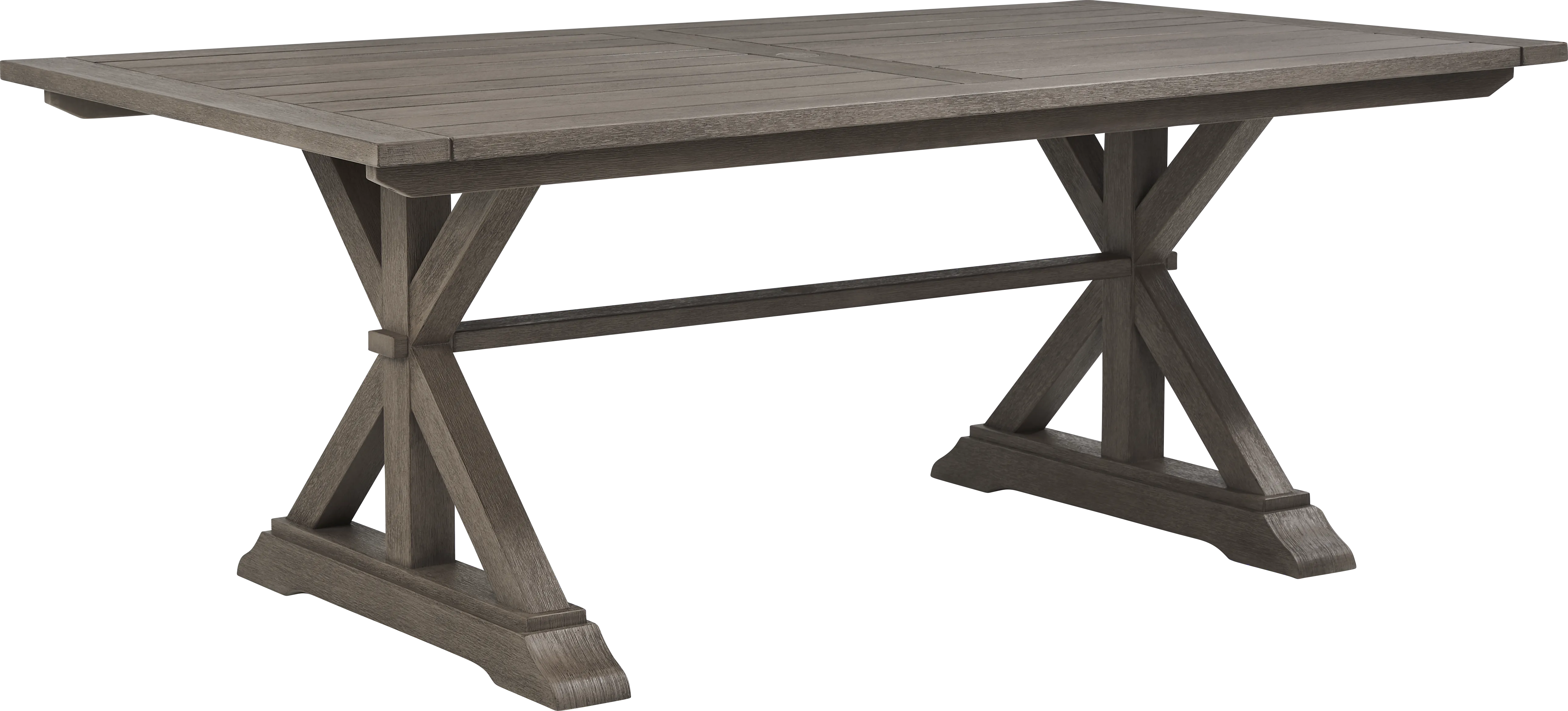 Ridgecrest Brown 5 Pc Outdoor Dining Set with Parchment Cushions - Thumbnail - Image 2