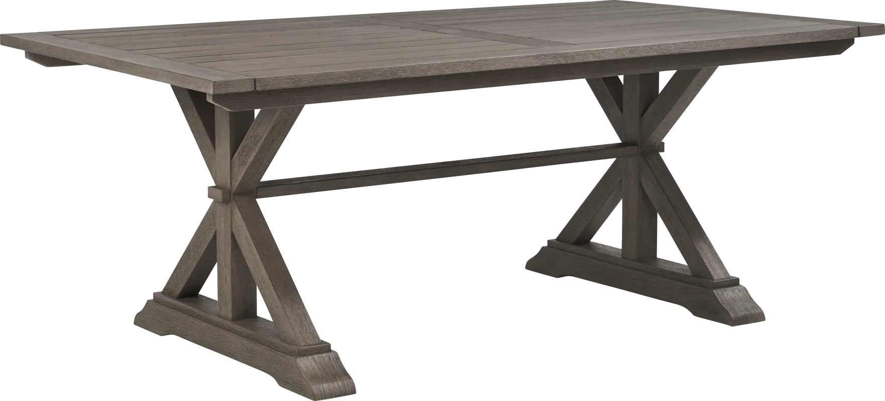 Siesta Key Light Wood 76 in. Rectangle Outdoor Dining Table