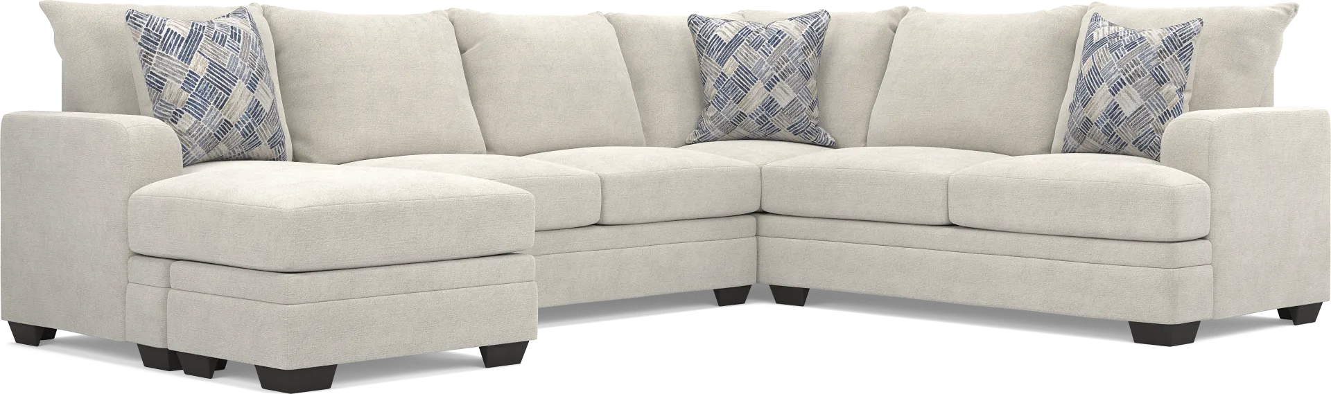 Copley Court Parchment 2 Pc Sleeper Sectional - Image 2