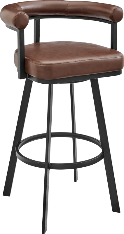 Salaignac Brown Swivel Counter Stool