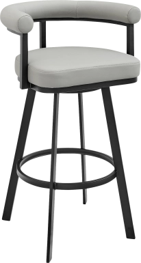 Salaignac Light Gray Swivel Counter Stool