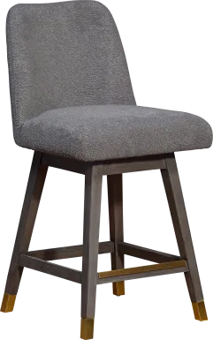 Fanshawe Gray Swivel Counter Stool