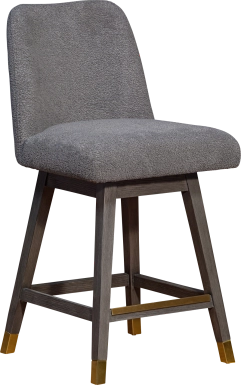 Fanshawe Gray Swivel Counter Stool
