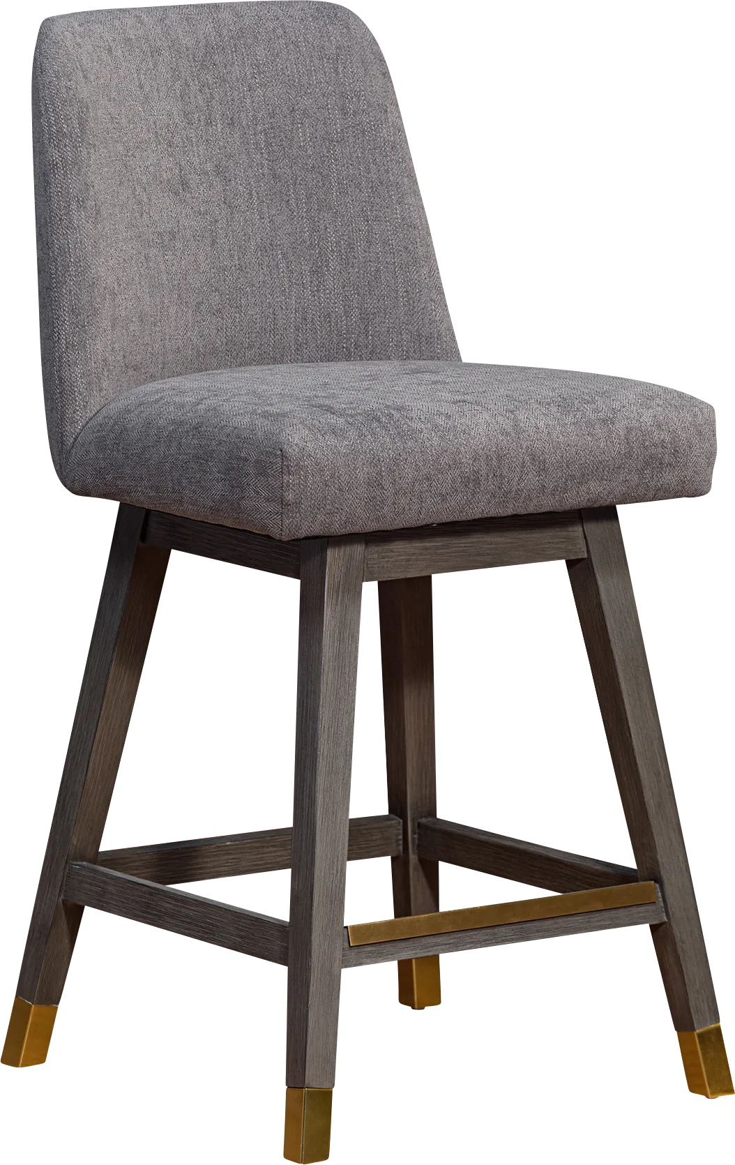 Fanshawe Gray Swivel Counter Stool - Image 1