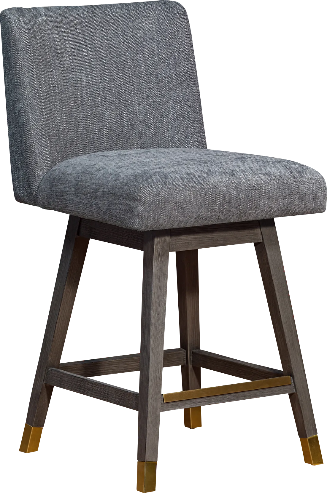 Cauthorn Gray Swivel Counter Stool - Image 1