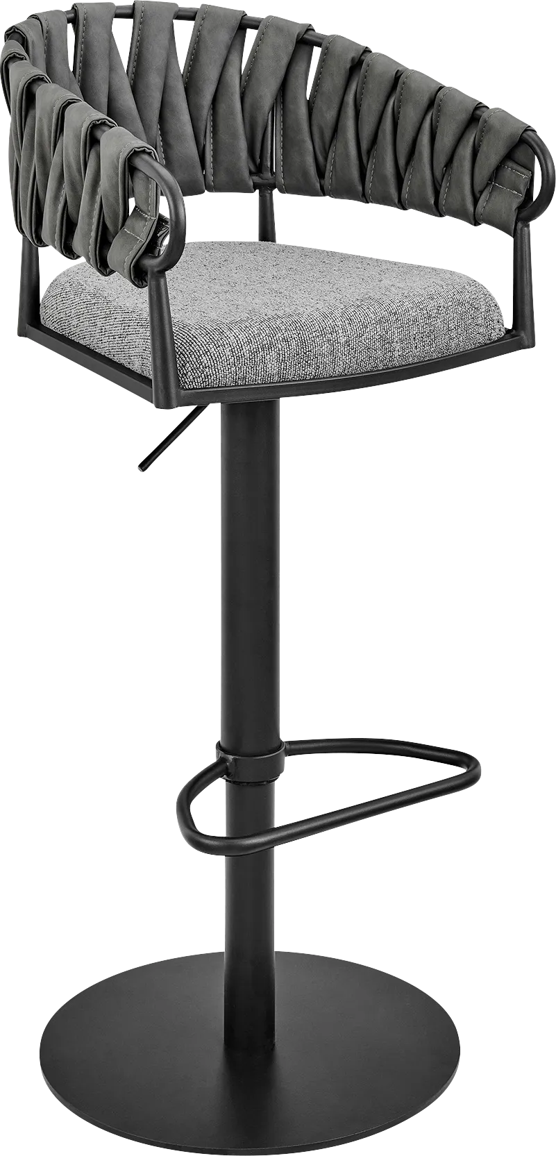 Depue Gray Barstool - Thumbnail - Image 1