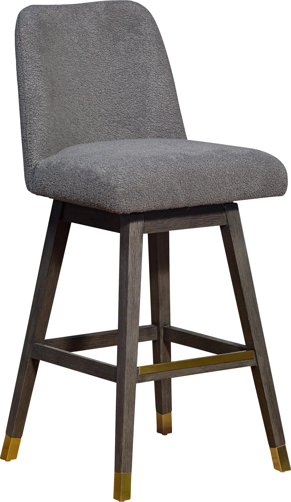 Fanshawe Gray Swivel Barstool - Thumbnail - Image 1