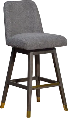 Fanshawe Gray Swivel Barstool