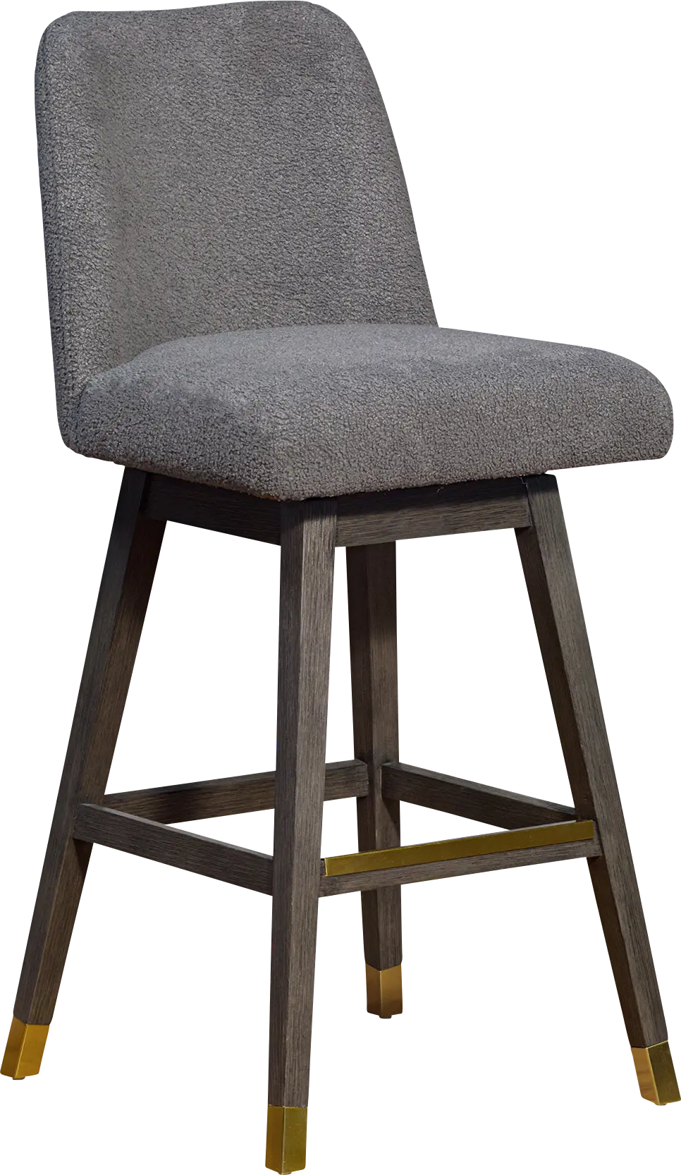 Fanshawe Gray Swivel Barstool