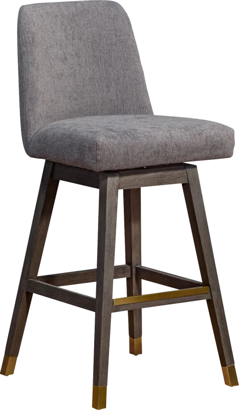 Fanshawe Gray Swivel Bar Stool