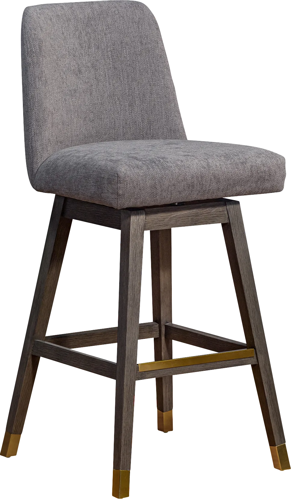 Fanshawe Gray Swivel Bar Stool - Image 1
