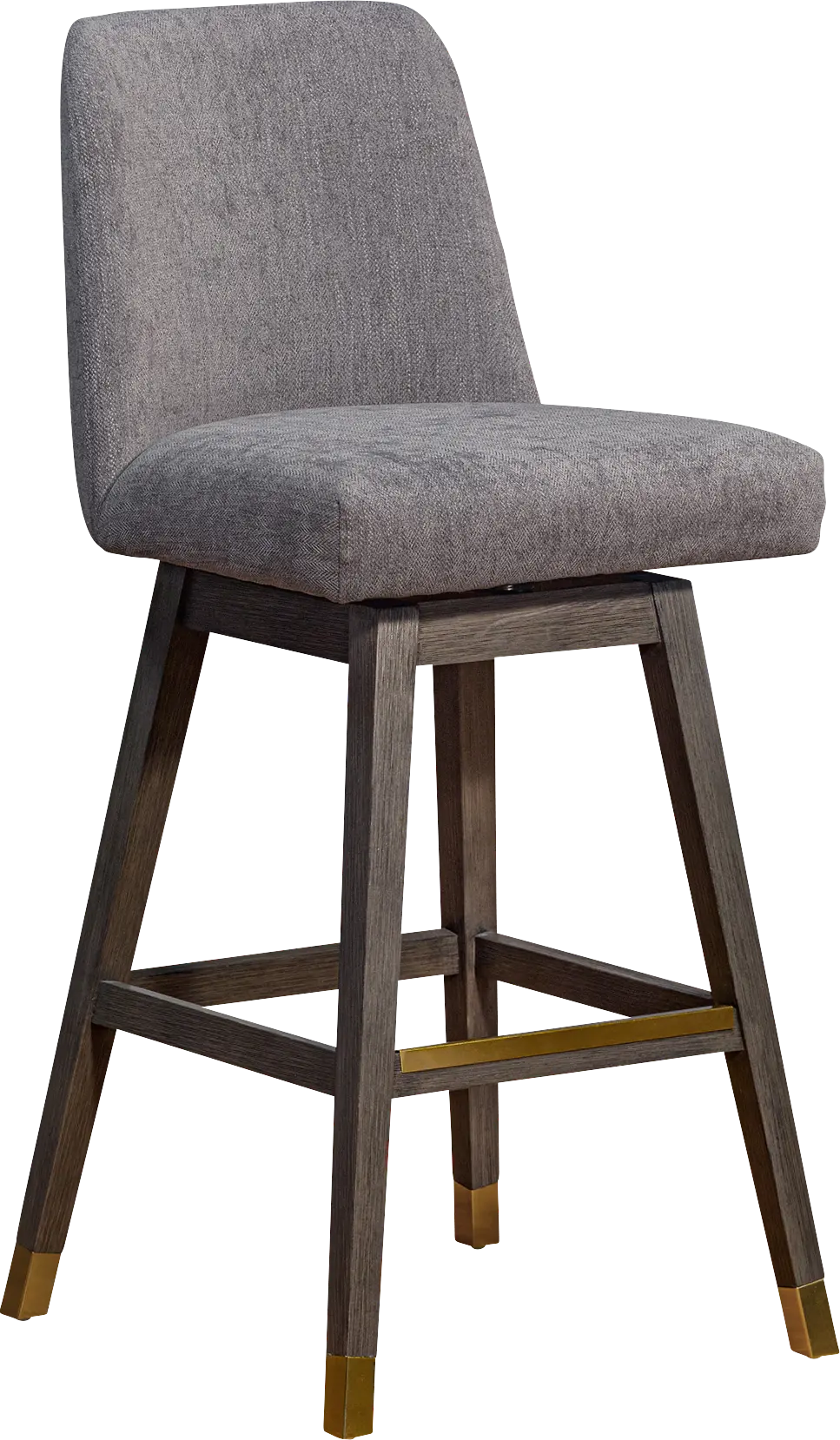 Fanshawe Gray Swivel Bar Stool