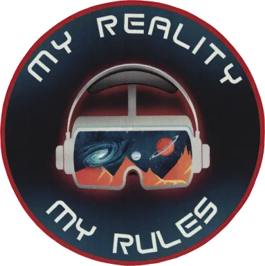 Kids Gamer Goggles Blue 5' Round Rug