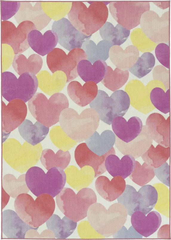 Kids Dreamy Heartland Pink 5' x 7' Rug