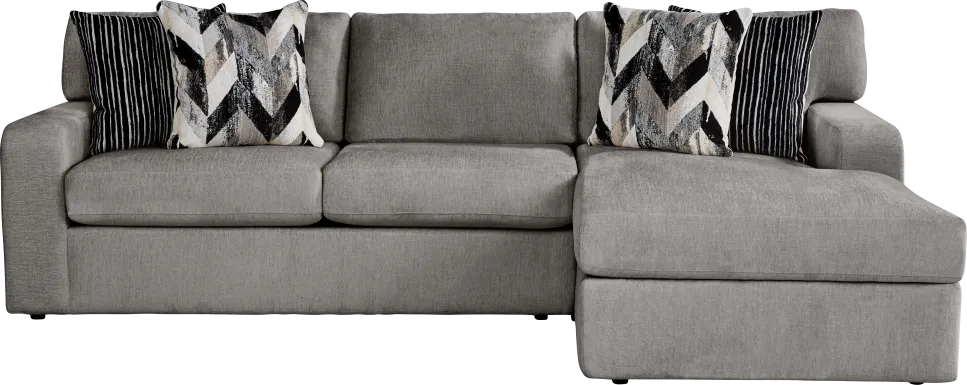 Dekker Park Gray 2 Pc Sectional