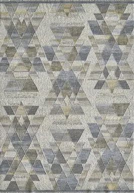 Petroton Gold/Blue 7'10 x 10'10 Rug