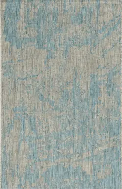 Naiming Teal 7'10 x 10'10 Indoor/Outdoor Rug