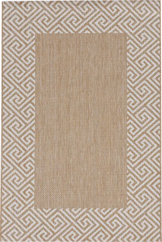 Blaintos Natural/Brown 5'3 x 7'7 Indoor/Outdoor Rug