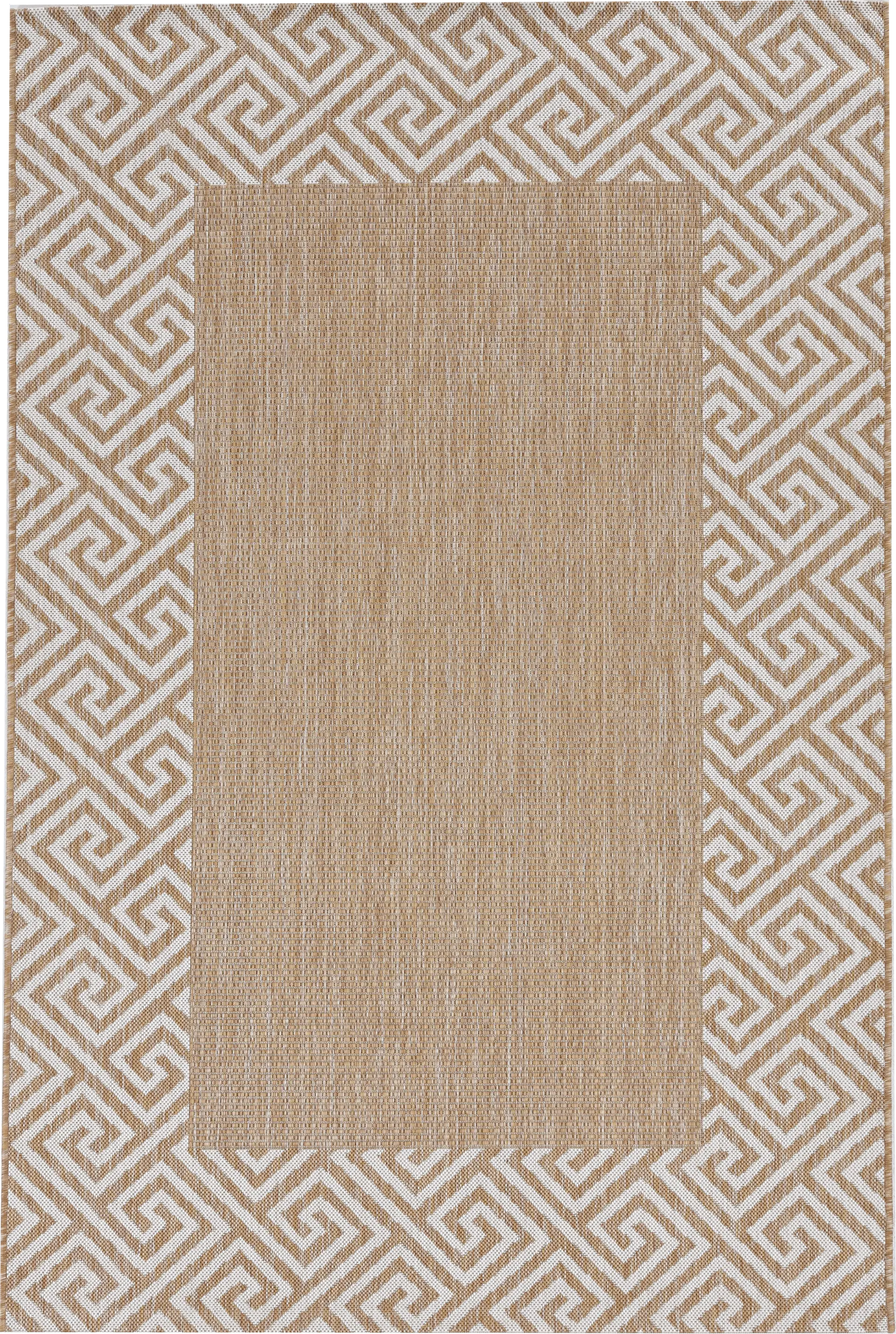 Blaintos Natural/Brown 5'3 x 7'7 Indoor/Outdoor Rug