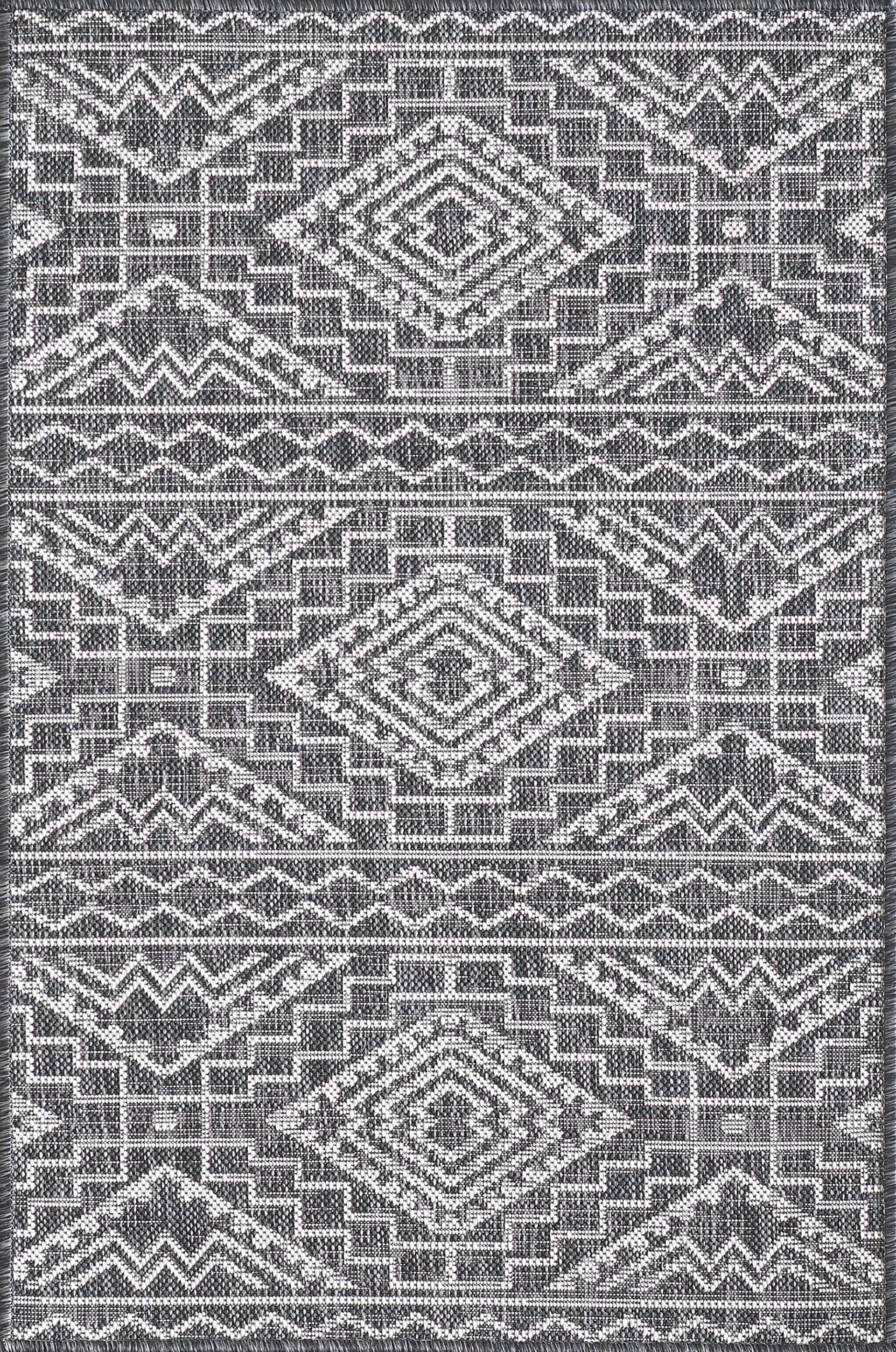 Emspool Black 7'10 x 10'10 Indoor/Outdoor Rug - Image 1