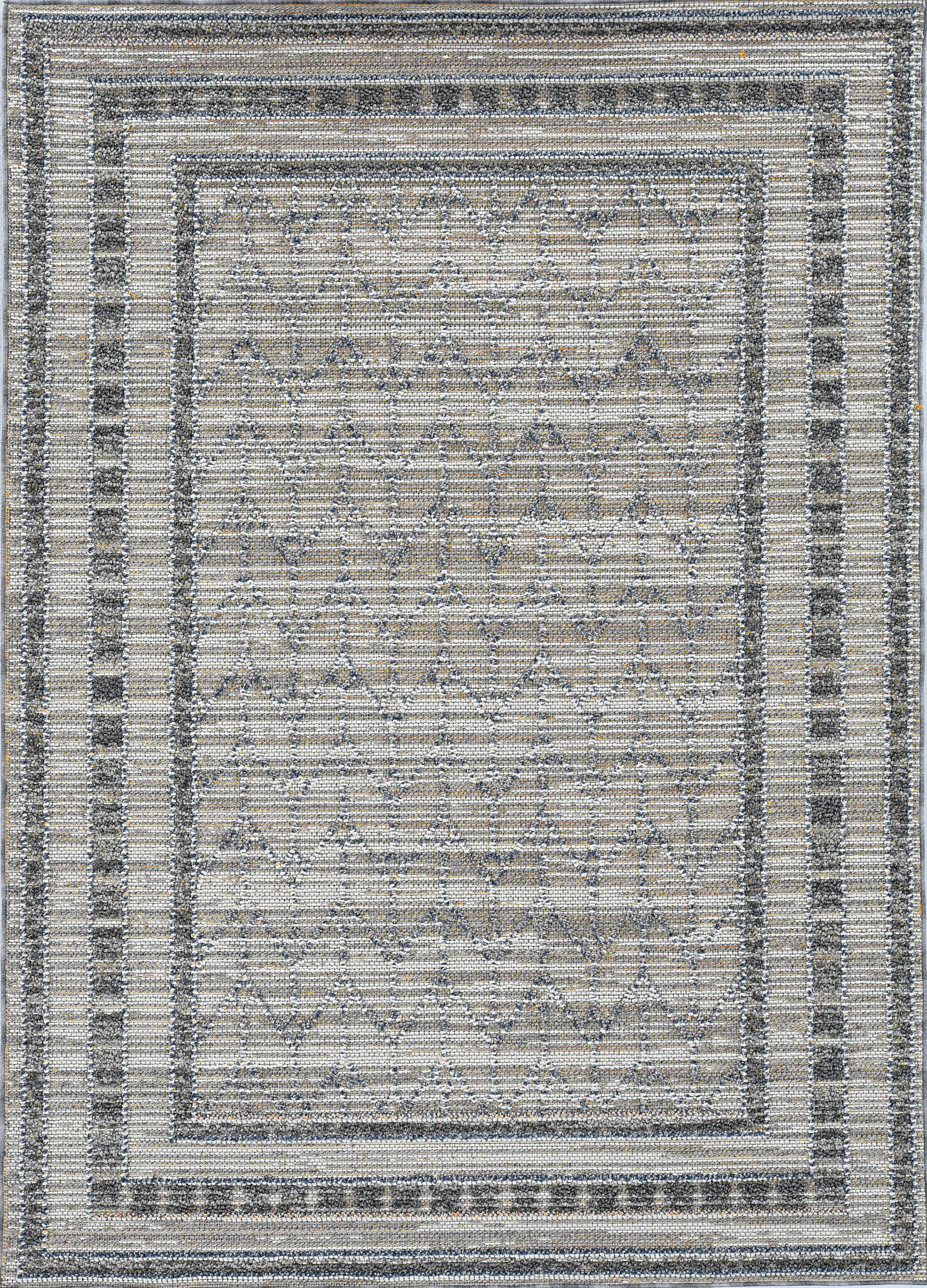 Riverhaven Gray 5' x 7'6 Indoor/Outdoor Rug - Thumbnail - Image 1