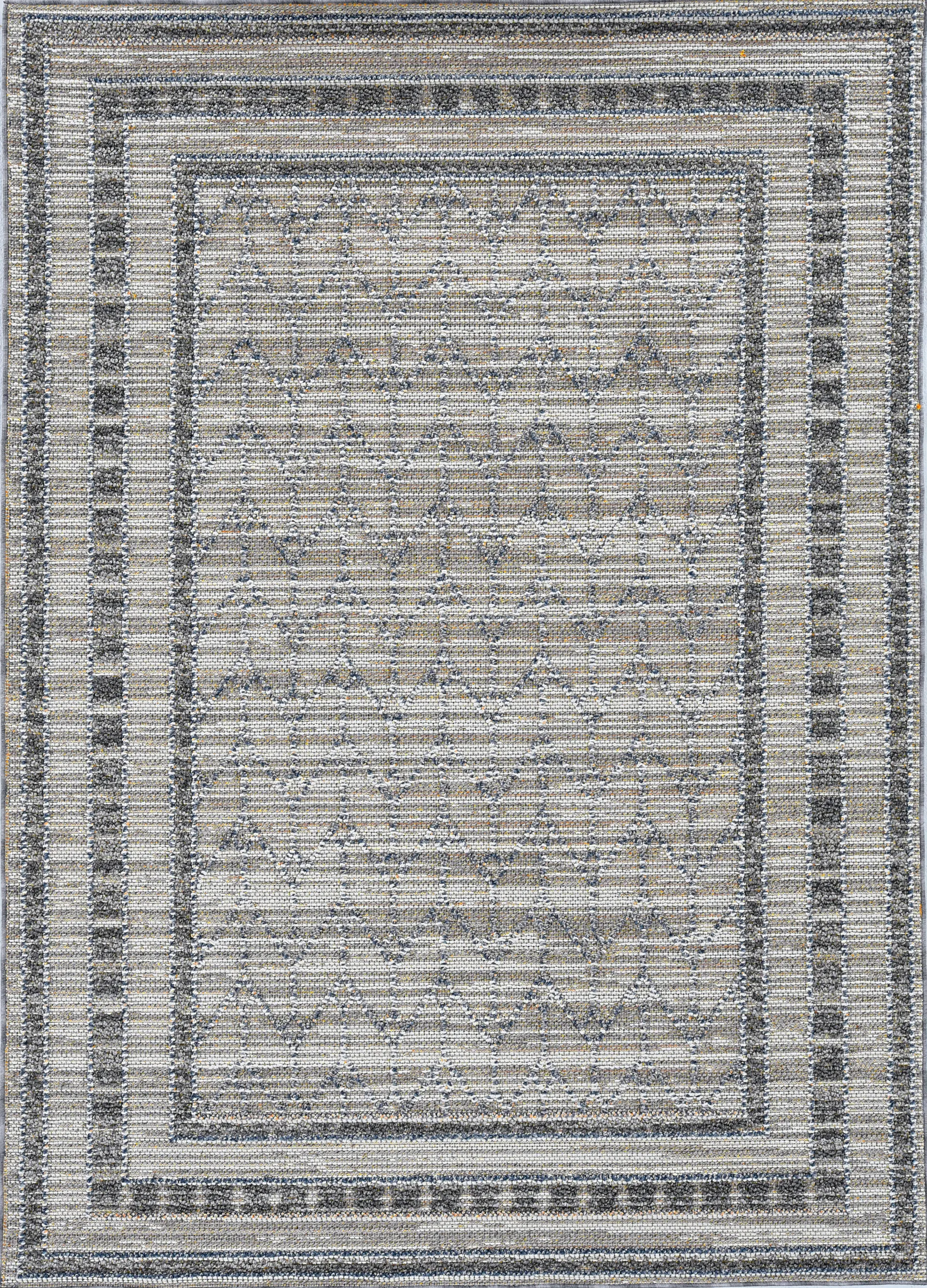 Riverhaven Gray 5' x 7'6 Indoor/Outdoor Rug - Image 1