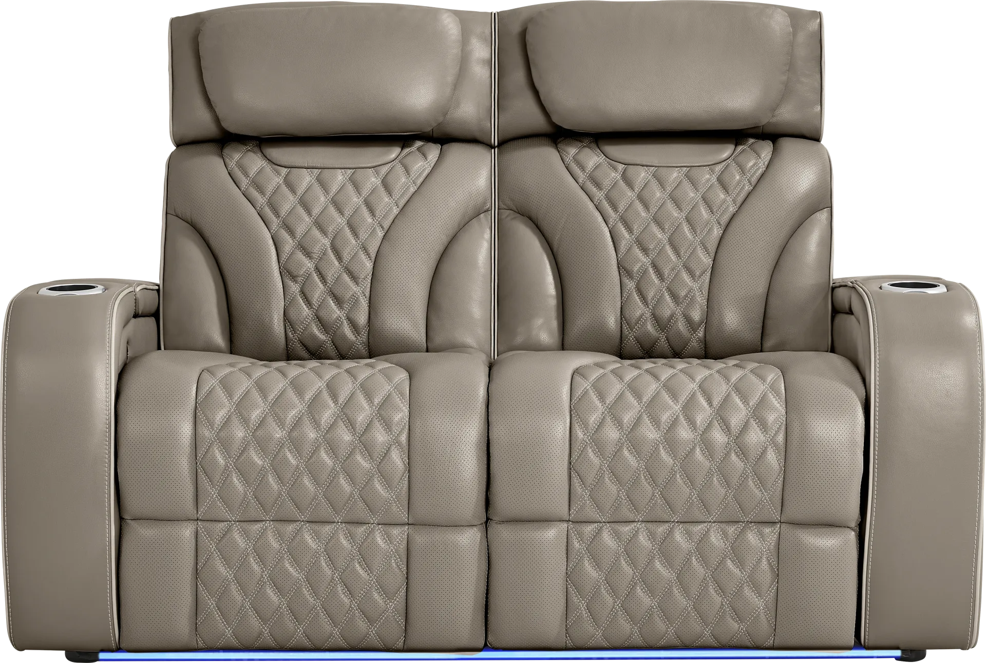 Horizon Ridge Beige Leather 6 Pc Living Room with Triple Power Reclining Sofa - Image 12