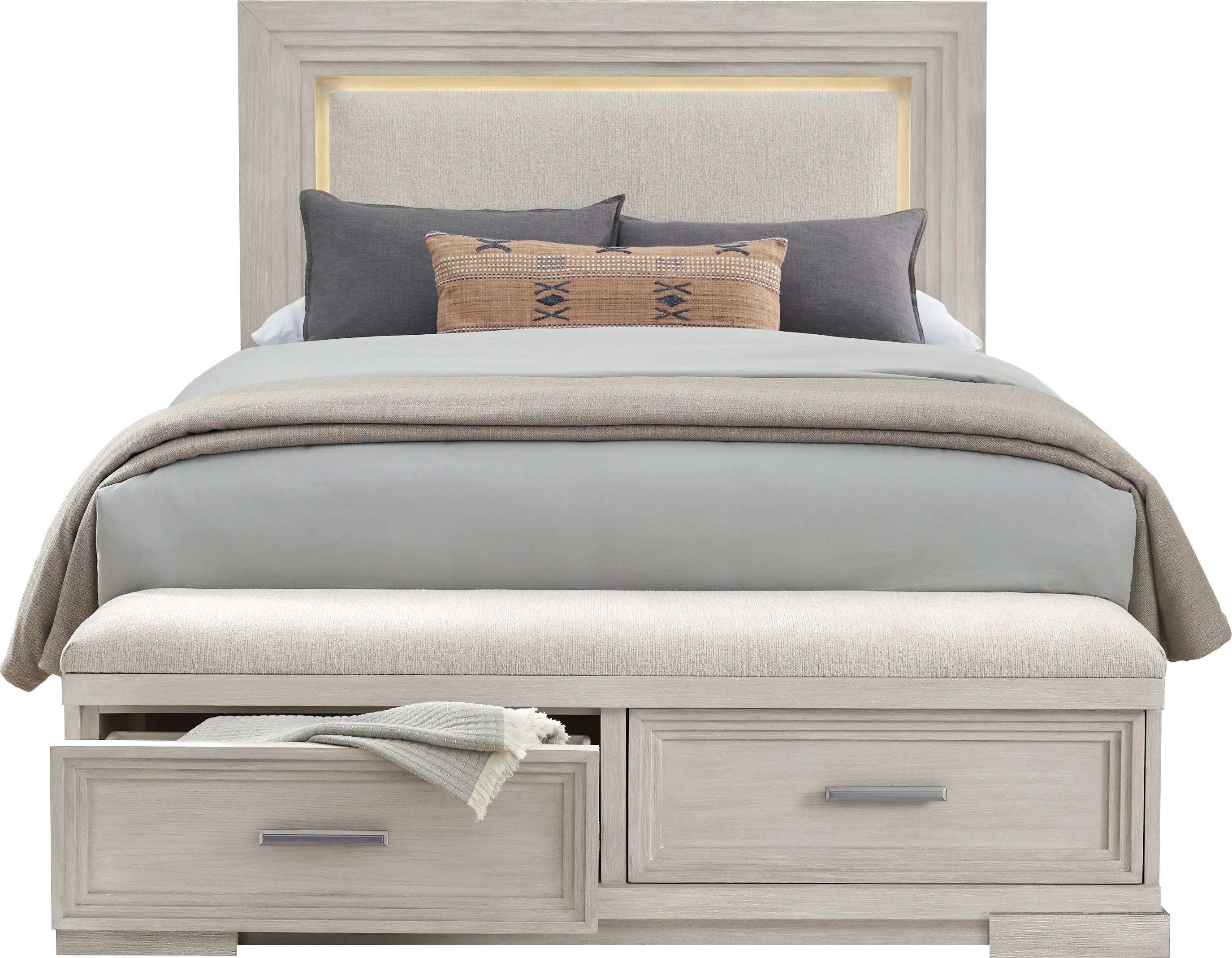 Royal Park Ivory 5 Pc Queen Storage Bedroom - Thumbnail - Image 2