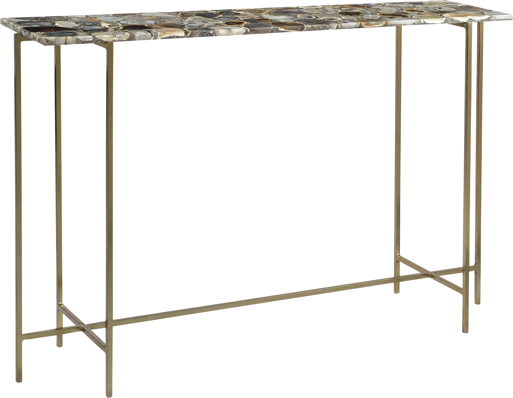 Alamein Brass Sofa Table - Image 1
