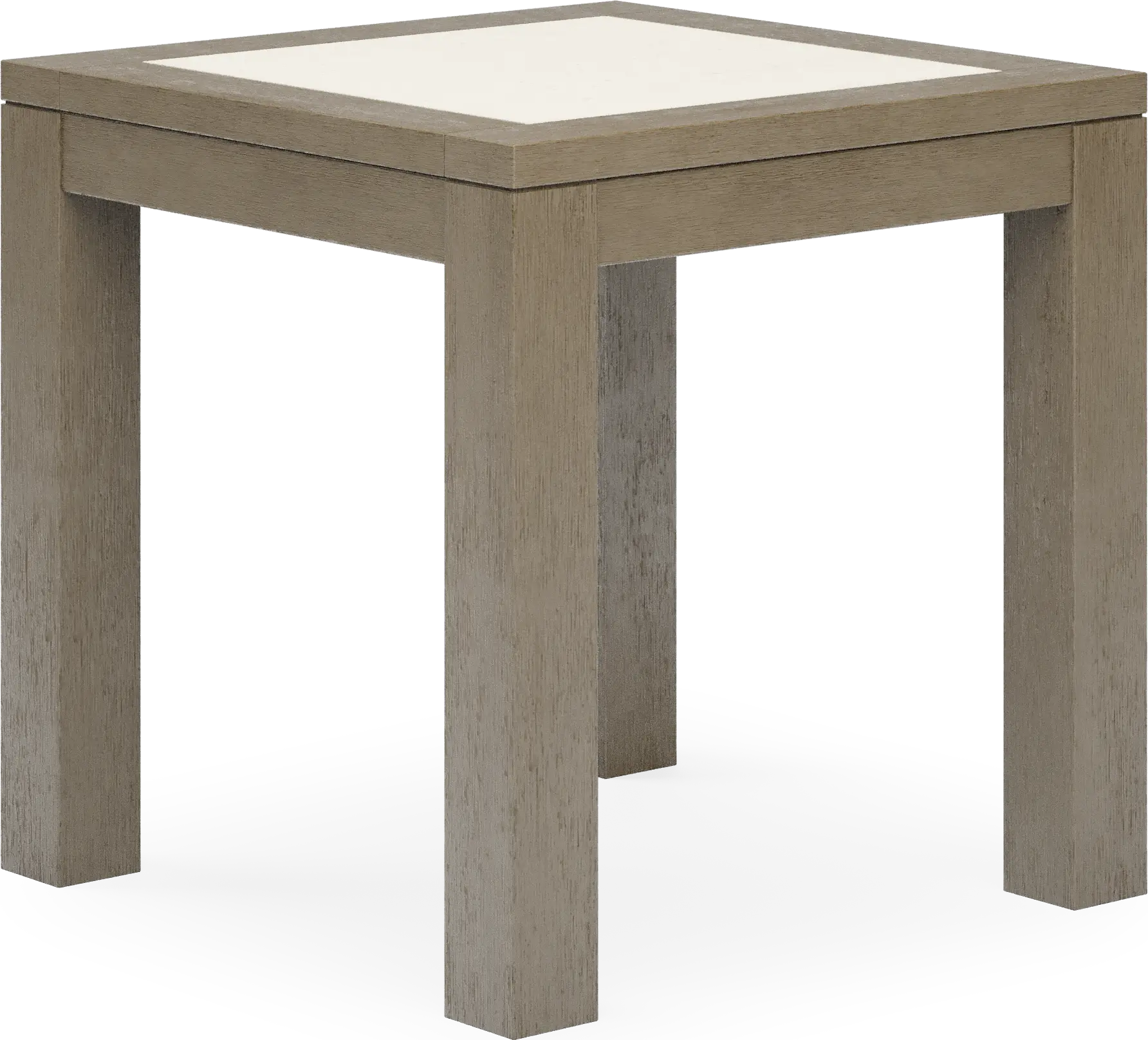 Lake Tahoe Gray Outdoor End Table