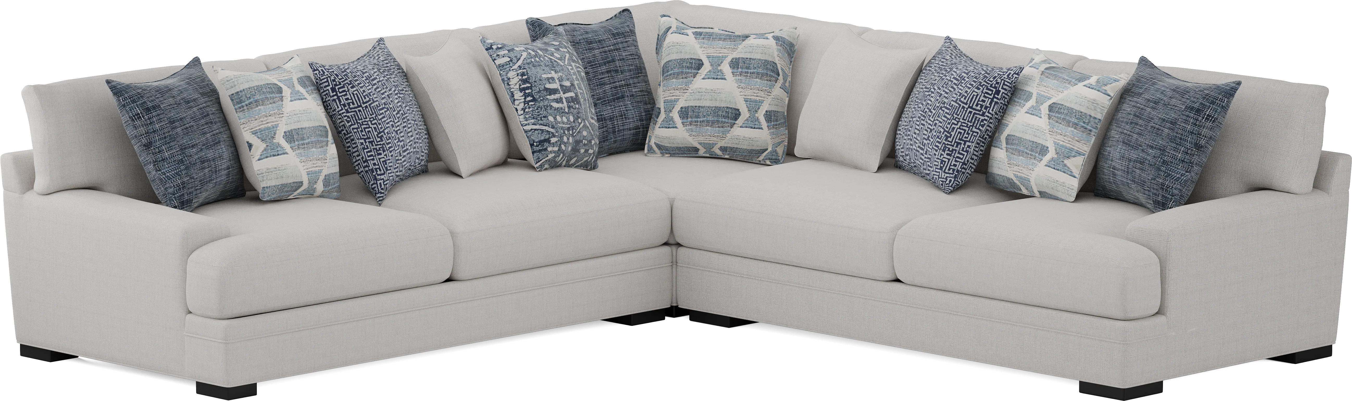 Bedford Park Ivory 3 Pc Sectional - Thumbnail - Image 1