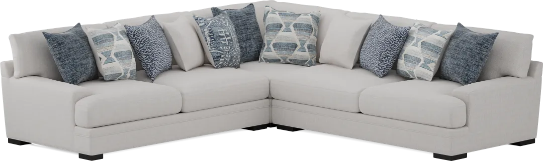 Bedford Park Ivory 3 Pc Sectional