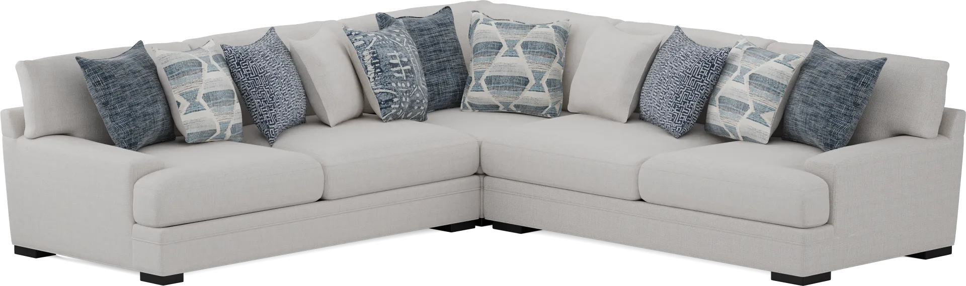 Bedford Park Ivory 3 Pc Sectional