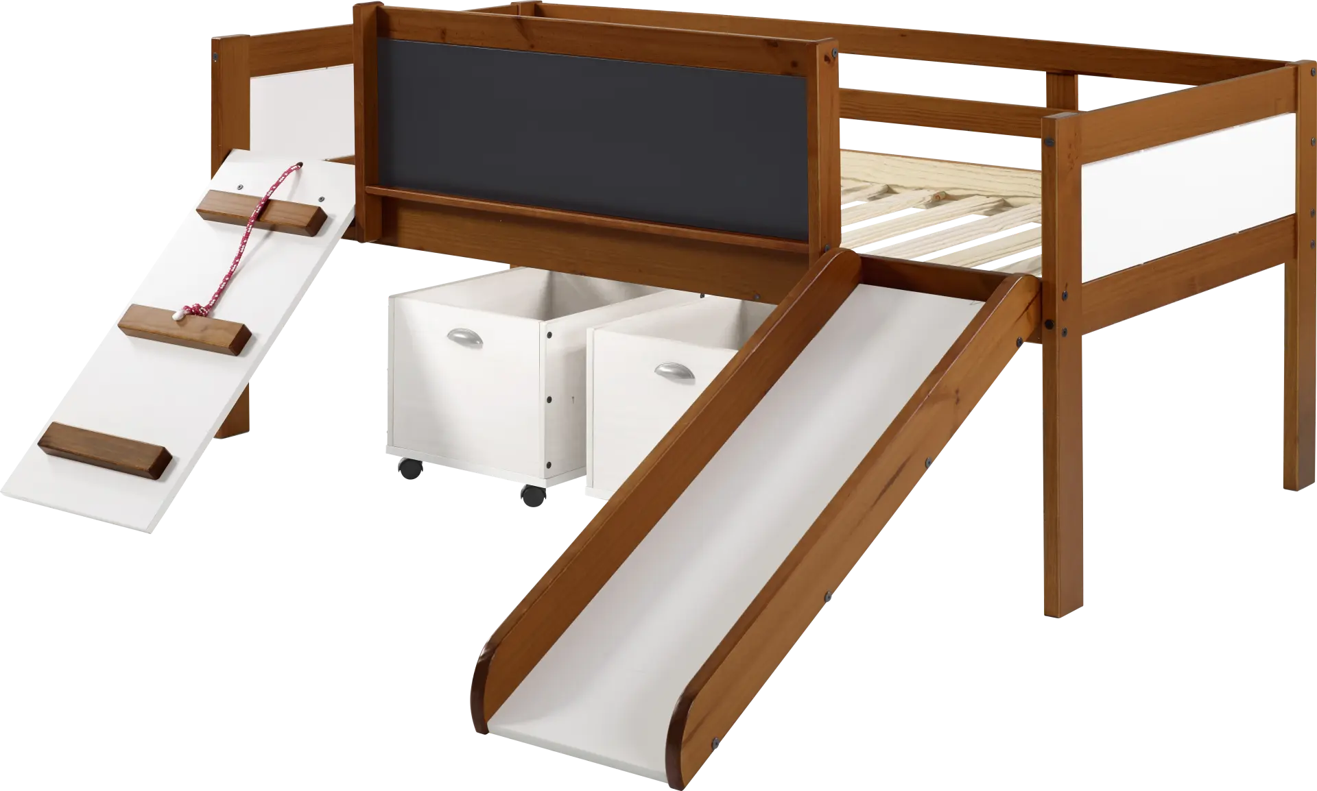 Kids Algonac Brown Twin Loft Bed