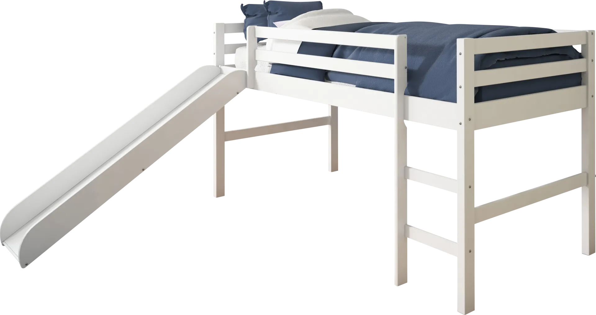 Kids Parman White Twin Loft Bed - Image 1