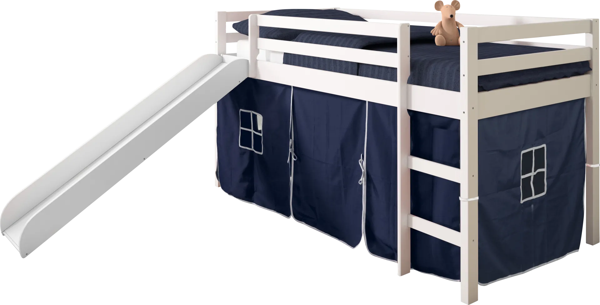 Kids Hoviespian Navy Twin Tent Loft Bed - Image 1