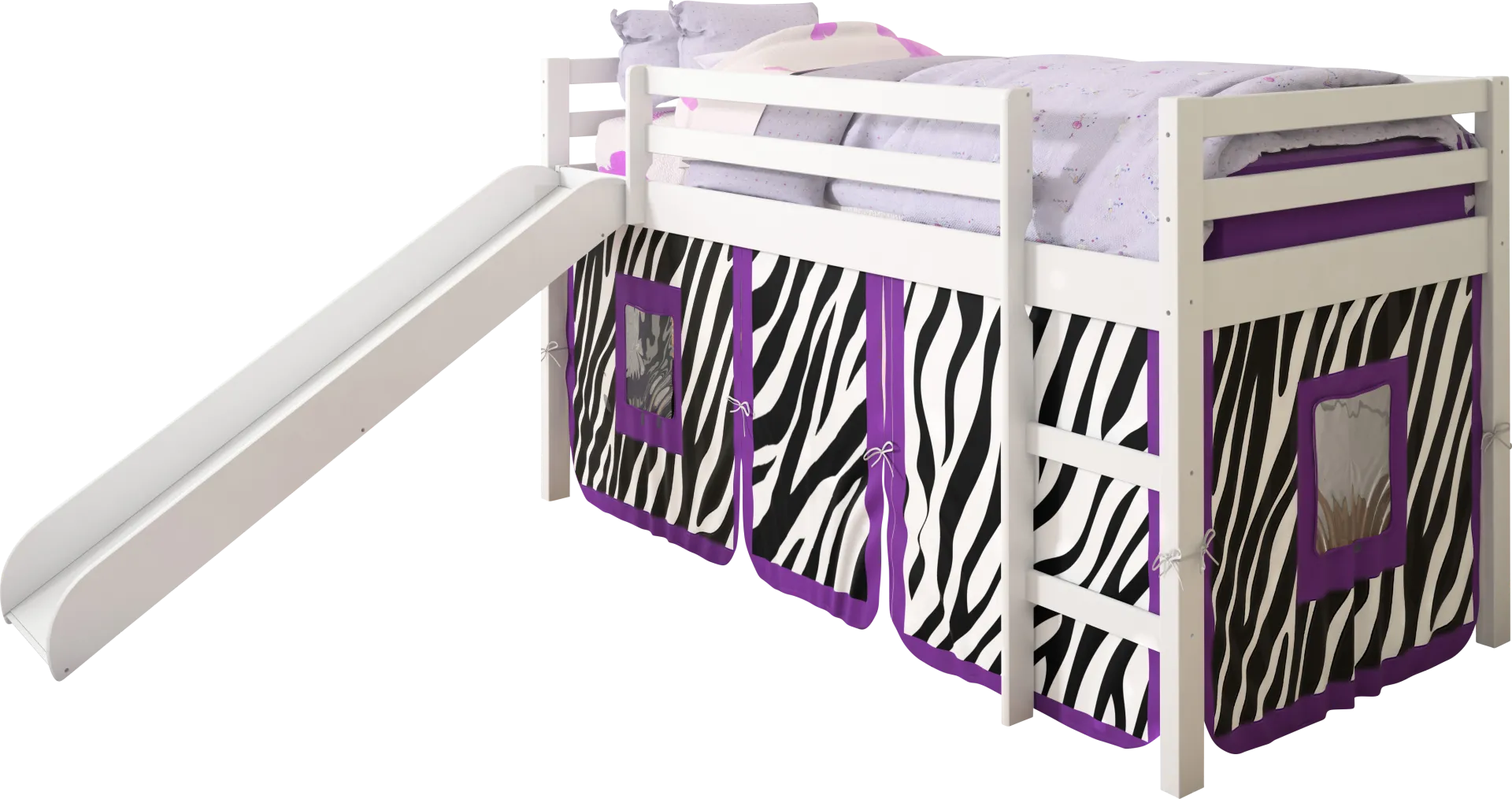 Kids Hoviespian Purple Twin Tent Loft Bed - Image 1