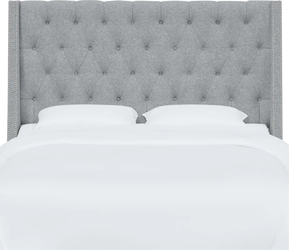 Aidyl Light Gray California King Headboard