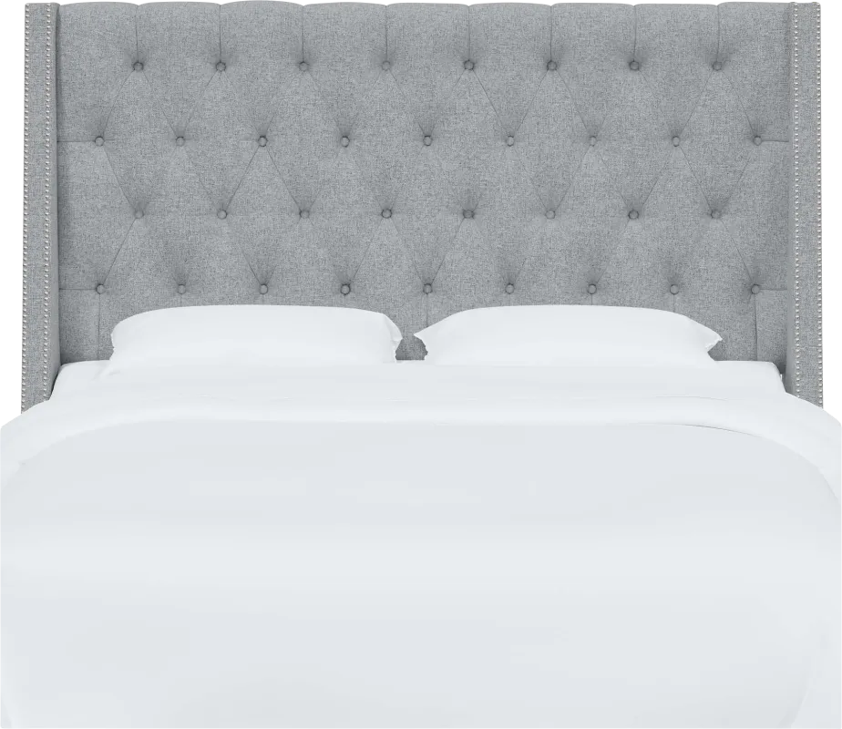 Aidyl Light Gray Twin Headboard
