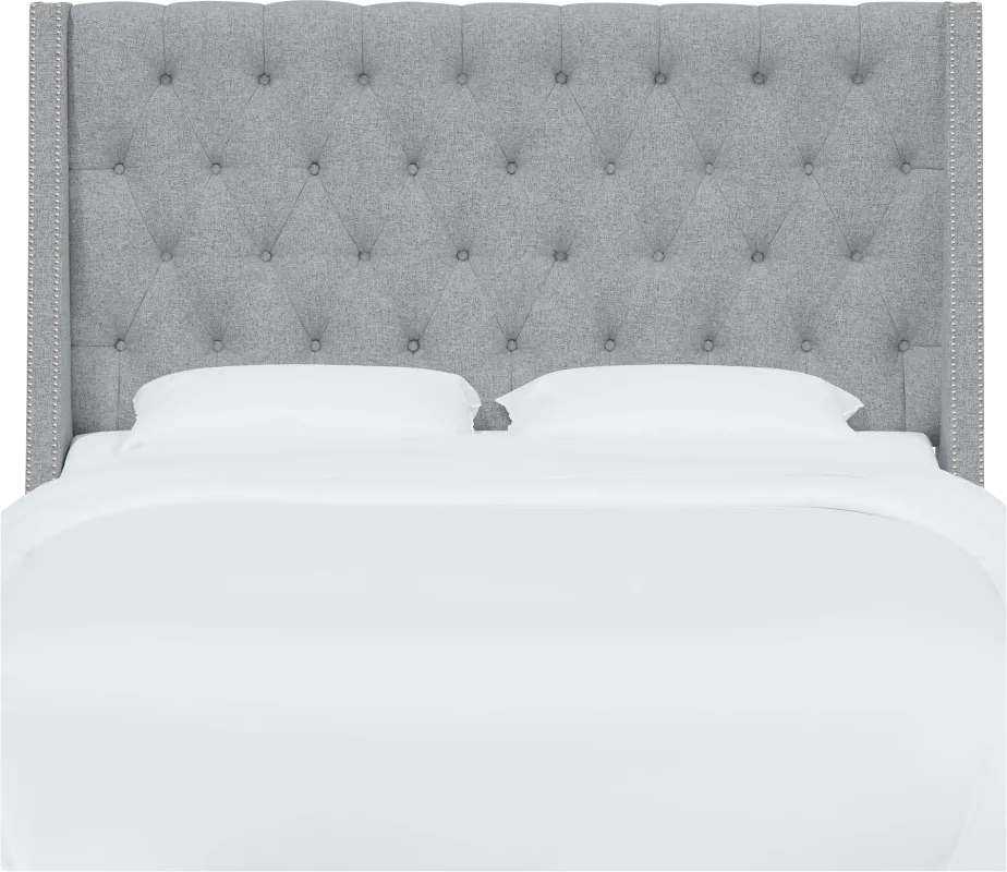 Aidyl Light Gray Full Headboard