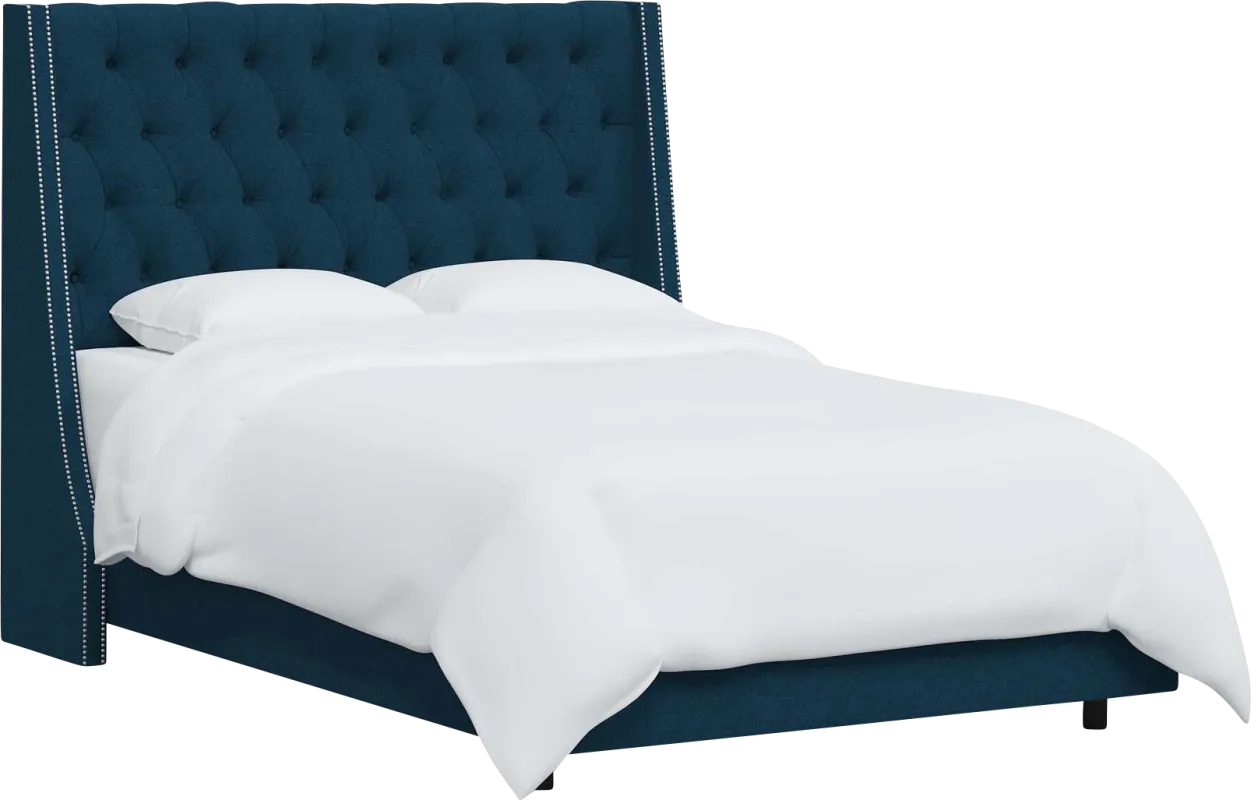 Aidyl Blue Queen Bed
