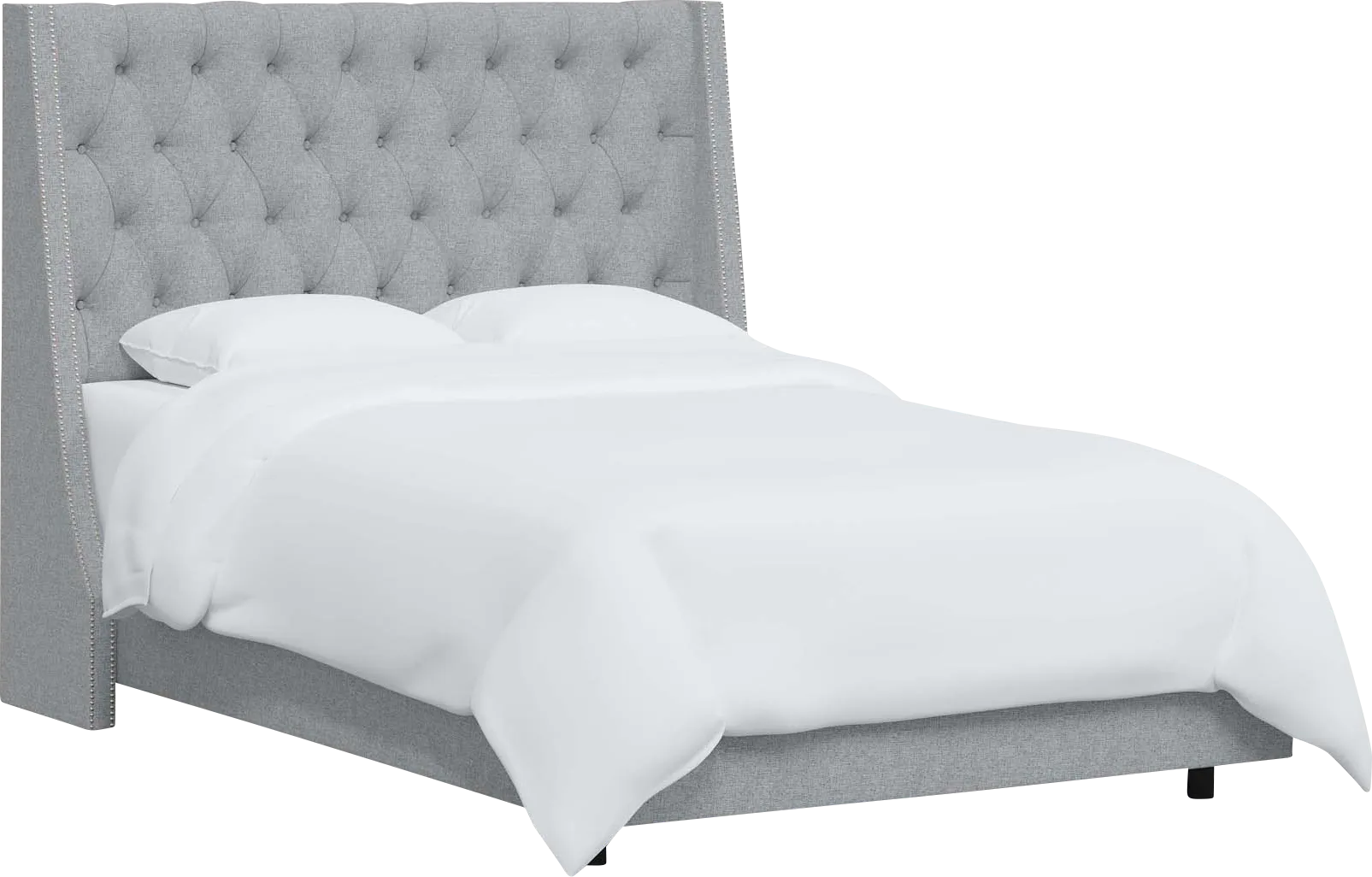 Aidyl Light Gray Twin Bed - Thumbnail - Image 1