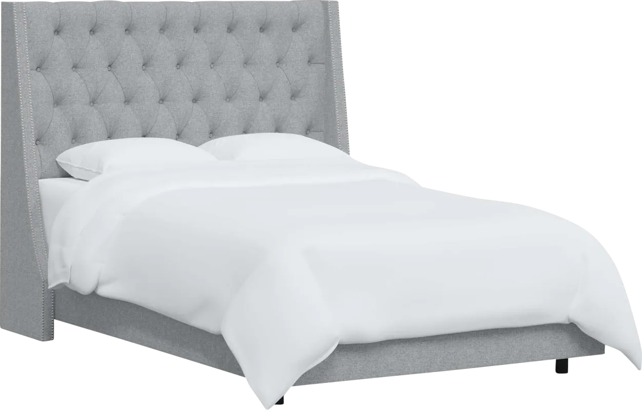 Aidyl Light Gray Twin Bed