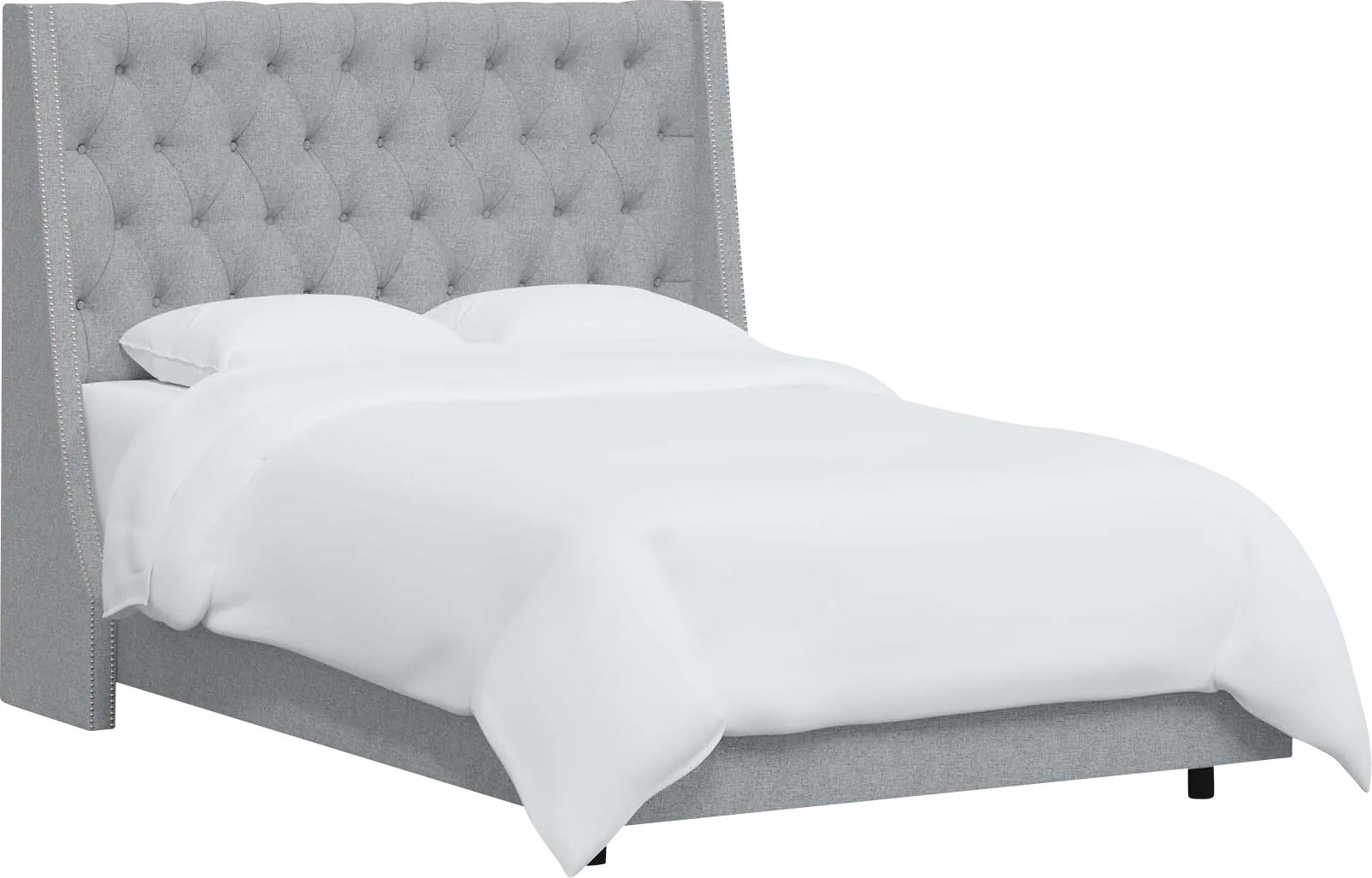Aidyl Light Gray Full Bed - Image 1