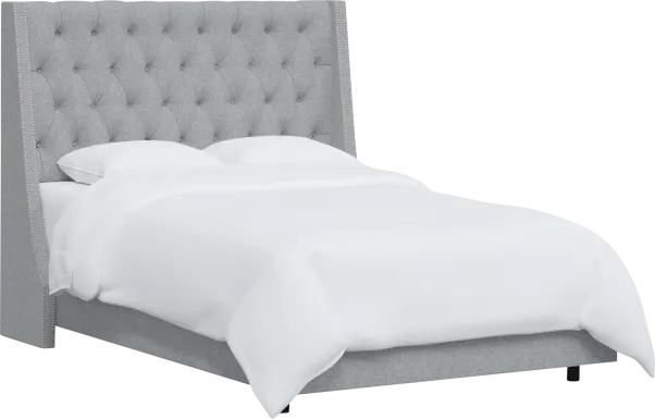 Aidyl Light Gray California King Bed