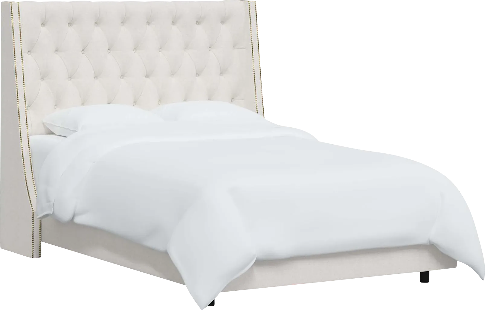 Aidyl White Queen Bed - Thumbnail - Image 1
