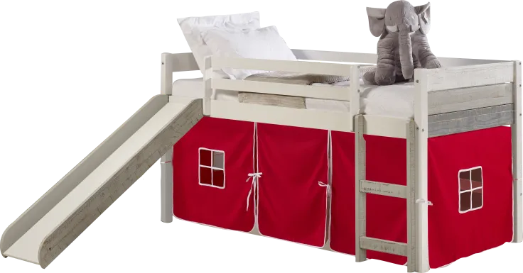 Kids Debuel Red Twin Tent Loft Bed